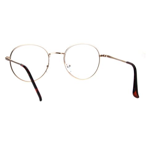 90s round retro metal rim classic clear lens eye glasses ebay