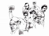 Rocky Balboa Colouring Caricatures Galery sketch template