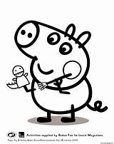 Pig Peppa Coloring Pages George Printable Para Colorear Drawing Cartoon Print Playing Color Colouring Imprimir Sheet Dibujo Online Dibujos Top sketch template
