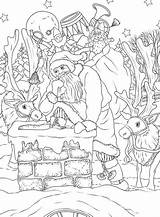 Nostalgisch Kerstmis Nostalgic Kleurplaat Malvorlage sketch template