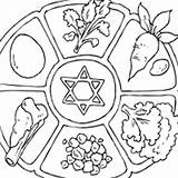 Passover Seder Coloring Plate Pages Meal Printable Clipart Fun Surfnetkids Food Crafts Color Kids Printables Sheets Drawing Activity Bible Craft sketch template