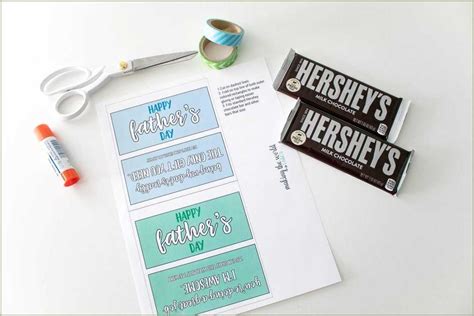printable candy bar wrapper template  resume gallery