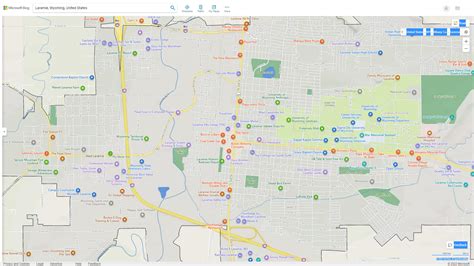 laramie wyoming map