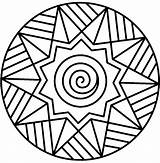 Coloring Pages Easy Mandala Printable Kids Marvellous 13th June sketch template