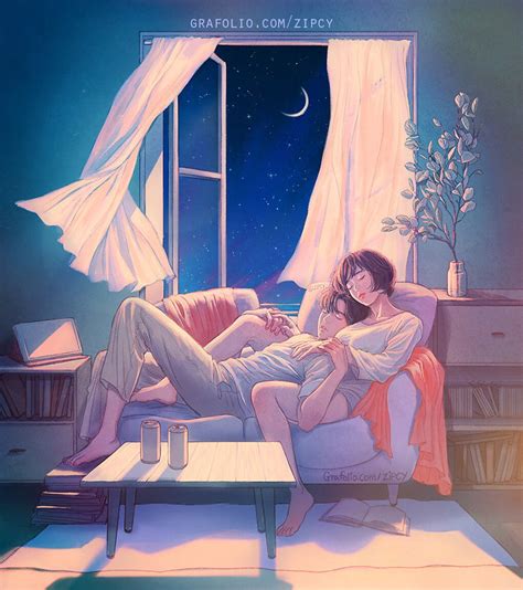 korean illustrator captures love and intimacy so well that you can almost feel it part 2