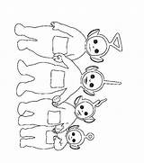 Teletubbies Laa Kleurplaten Dipsy Winky Tinky Printen sketch template