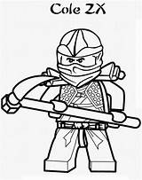Coloring Pages Ninjago Coloringpagesfortoddlers Cole sketch template