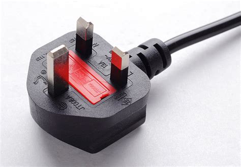 united kingdom mains cable uk molded plug power cord aaa fuse  bs  ac type  plug