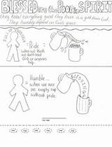 Beatitudes Poor Righteousness Confusing Explains Depiction Simply Sermons sketch template