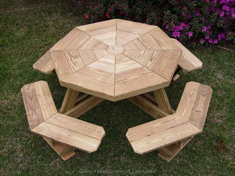 build  shed octagonal picnic table plans