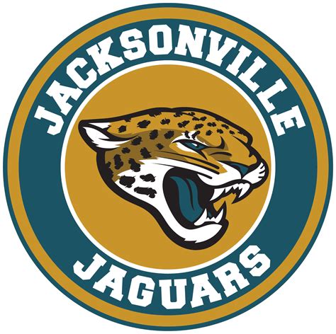 jacksonville jaguars circle logo vinyl decal sticker  sizes