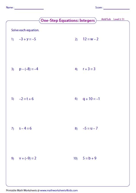 step equations integers worksheet notutahituq worksheet