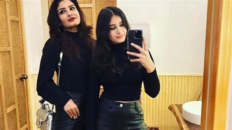 Raveena Tandon Twins With Daughter Rasha Thadani In Black In New Pic