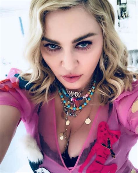 Madonna Instagram News Rebel Heart Tour Star Exposes Killer Cleavage