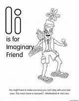 Imaginary Friend Coloring Pages Printable sketch template