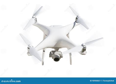 unmanned aircraft system uav quadcopter drone isolated  whit stock image image  flying
