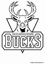 Coloring Bucks Milwaukee Pages Nba Logo Antonio Spurs San Print Kids Getcolorings Basketball Printable Search Color sketch template