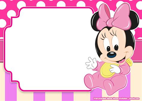 printable minnie mouse birthday invitation minnie  mickey mouse