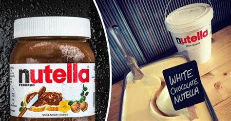 you can buy white chocolate nutella ice cream and it sounds delicious