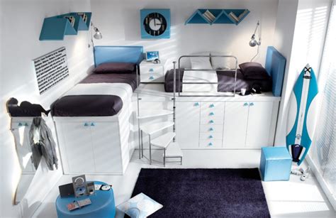 Loft Bed With A Cool Teenager Bedroom Ideas