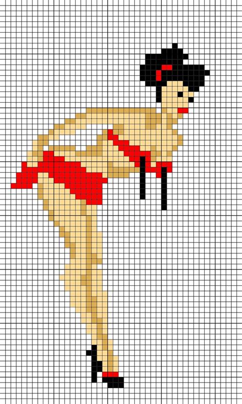 crafty avocado pin up girl cross stitch