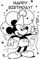 Mickey Mouse Coloring Birthday Pages Happy Clubhouse Minnie Balloons Party Print Bring Printable Balloon Disney Drawing Cake Tocolor Color Getcolorings sketch template