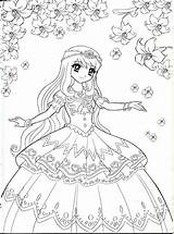 Coloring Anime Pages Princess Kawaii Girls Cute Printable Disney Mia Mama Book Chibi Color Adult Sheets Motivation Involving Google Colouring sketch template