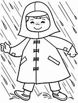 Raincoat Monsoon Imperméable sketch template