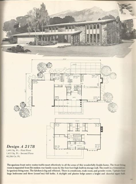 vintage house plans  contemporary designs