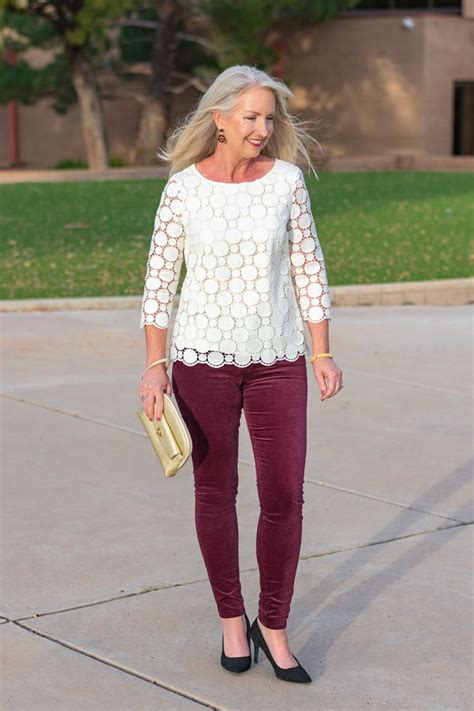 Velvet Jeans Lace Top For Holiday Party Look Holiday Fashions For