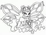 Winx Enchantix Coloriage Bloom Coloring Pages Layla Club Bw Popular Colouring Elfkena Danieguto sketch template