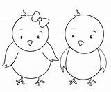 Easter Coloring Chicks Pages Kids Little Two Print Cute Colouring Chick Printable Color Crazylittleprojects Bunny Spring Chicken Happy Part Girl sketch template