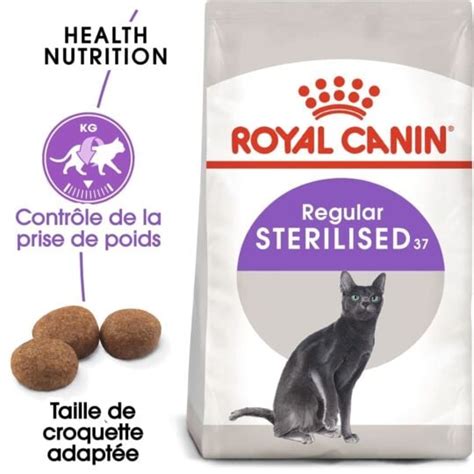 Croquettes Royal Canin Chat Regular Sterilised 37 10 Kg à Prix Carrefour