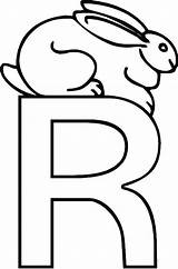 Coloring Pages Letter Alphabet Rabbit Kids Printable Color Getcolorings Abc Choose Board sketch template