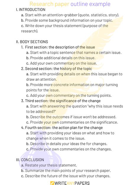 learn   write  research paper outline   easy steps research
