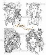 Fairy Coloring Tangles Stamps Digi Sheets Released Pages Adult Summer Entire Order Off Choose Board Books sketch template