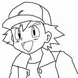 Ash Pokemon Drawing Ketchum Getdrawings sketch template