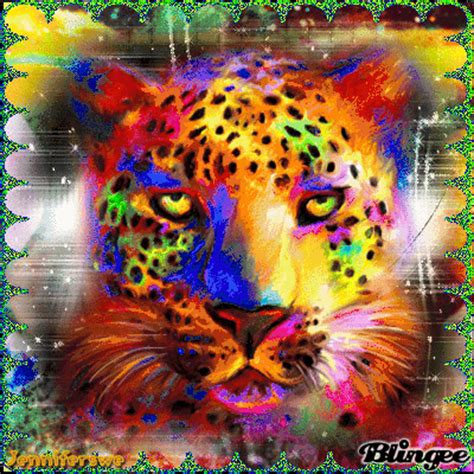 rainbow leopard picture  blingeecom
