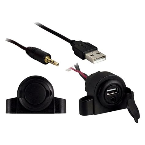 install bay ibr mm aux audio input  usb charging extension