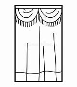Curtains Coloring Template Pages sketch template