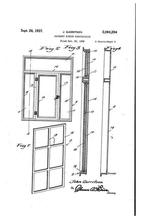 patent  casement window construction google patents