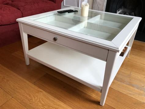 Ikea Liatorp Coffee Table With Glass Top And Display Draw In Fulham