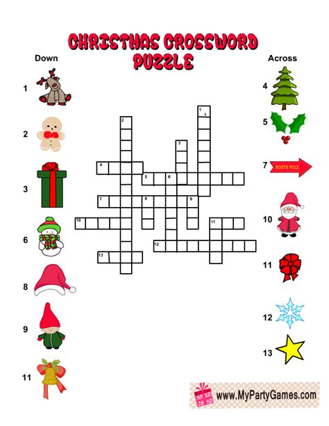 holiday crossword puzzles printable printable world holiday