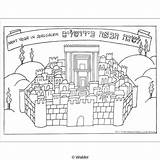Coloring Jerusalem Sheet Year Next Print sketch template