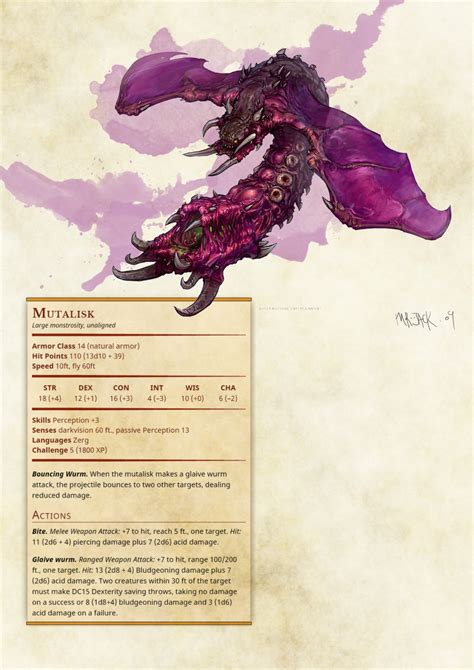 Dnd 5e Homebrew — Starcraft Npcs And Monsters Part 1 By