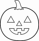 Lantern Jack Halloween Coloring Clip Pumpkin Color Happy Kids Sweetclipart sketch template