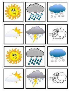 printable weather symbols pre  weather weather symbols