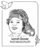Nobel Leymah Paz Gbowee Premio Premios Manuel sketch template