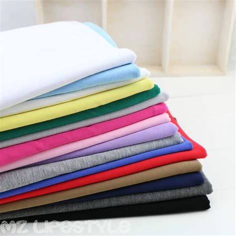 buulqo cm modal stretchy cotton knitted fabric summer natural