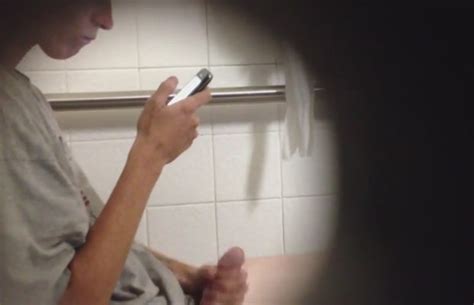 horny guy jerking in the mall toilet spycamfromguys hidden cams spying on men